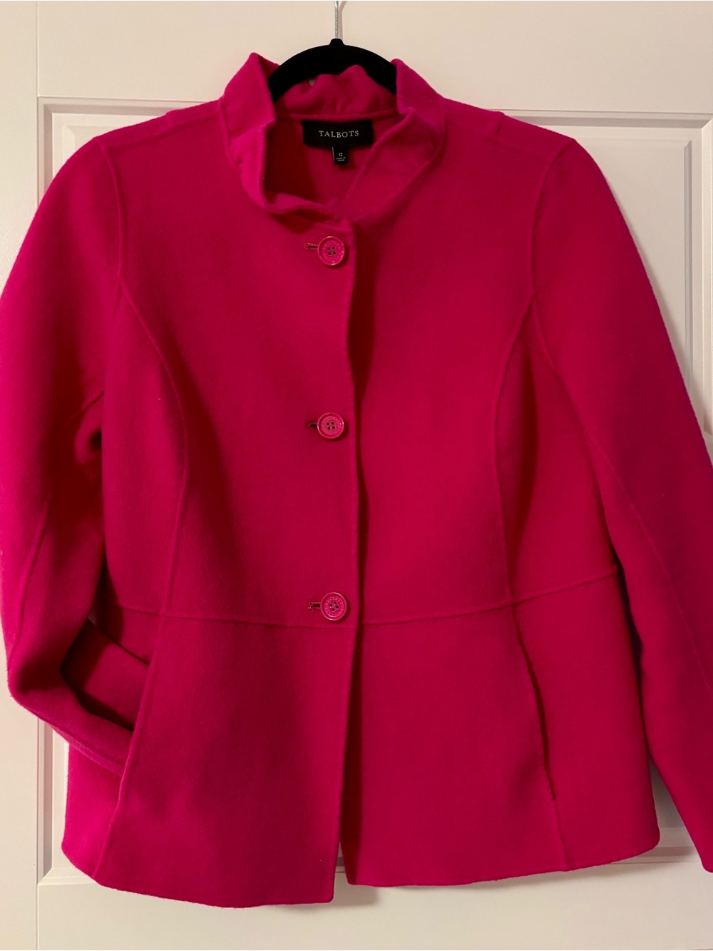 Talbots Wool Bright Fuchsia Jacket